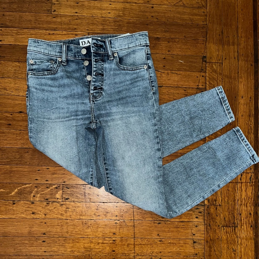 Daze denim High-Rise Button-Fly Skinny Jeans